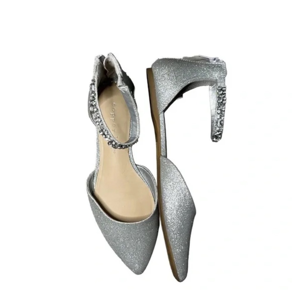 SOLD Copper Key @ Dillard's Silver/Rhinestone Ballet Flat